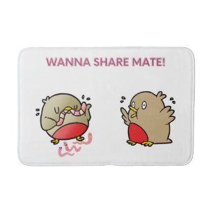 Wanna share mate! bath mat