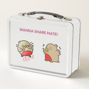 Wanna share mate! metal lunch box