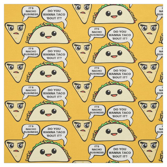 Wanna Taco Bout It Fabric (Swatch)