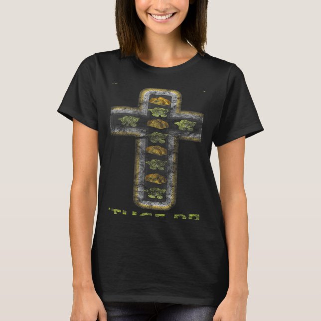 Wanna Taco Bout Jesus Lettuce Pray Christian Pun D T-Shirt (Front)
