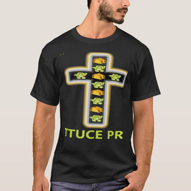 Wanna Taco Bout Jesus Lettuce Pray Christian Pun L T-Shirt (Front)