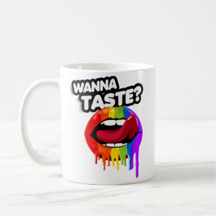 WANNA TASTE THE RAINBOW COFFEE MUG