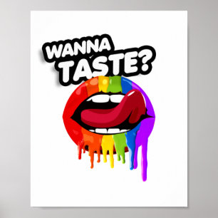 WANNA TASTE THE RAINBOW POSTER