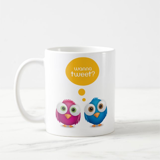 Wanna Tweet mug (Left)