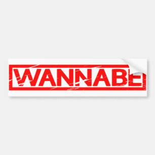 Wannabe Stamp Bumper Sticker