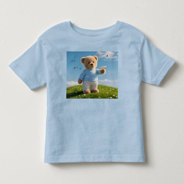  Want to Be a Pilot Toddler T-Shirt (Front)