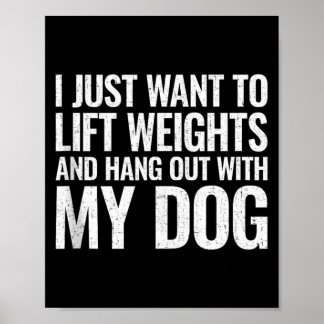 Want To Pet The Dogs Funny Animal Lover Gift Poster