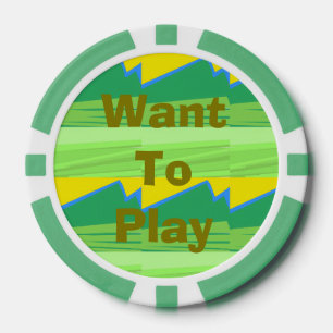 Want to Play Christmas Gift Poker Chips