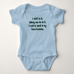 Want to Speak to Great Grandma Baby Bodysuit