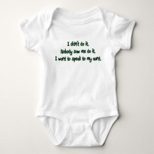 Want to Speak to My Aunt Baby Bodysuit