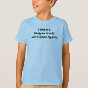 Want to Speak to Nonno T-Shirt