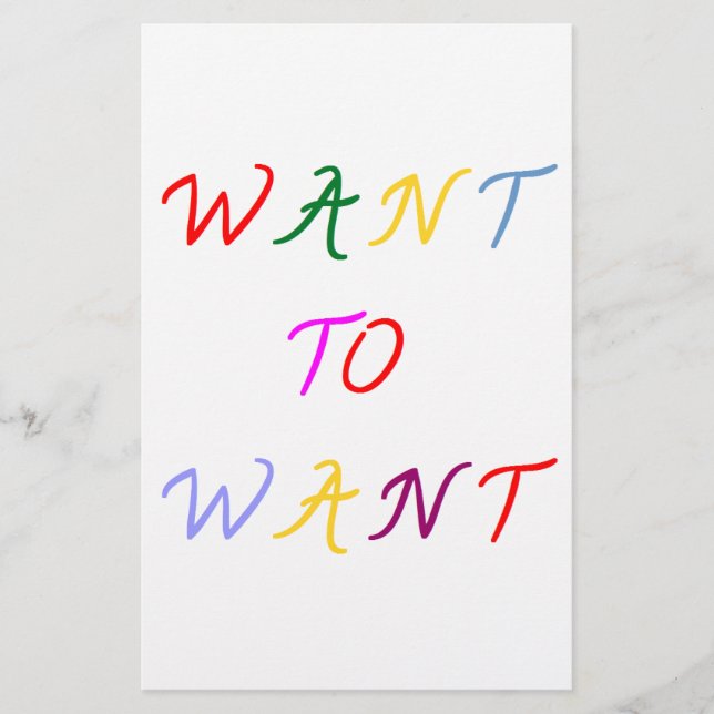 want to want multicolored (Front)