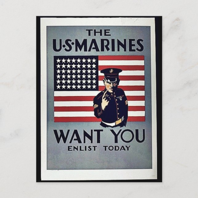 Want You Postcard (Front)