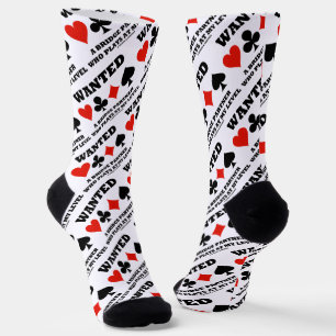 Wanted A Bridge Partner Who Plays At My Level Socks