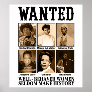 Wanted black history female historians poster