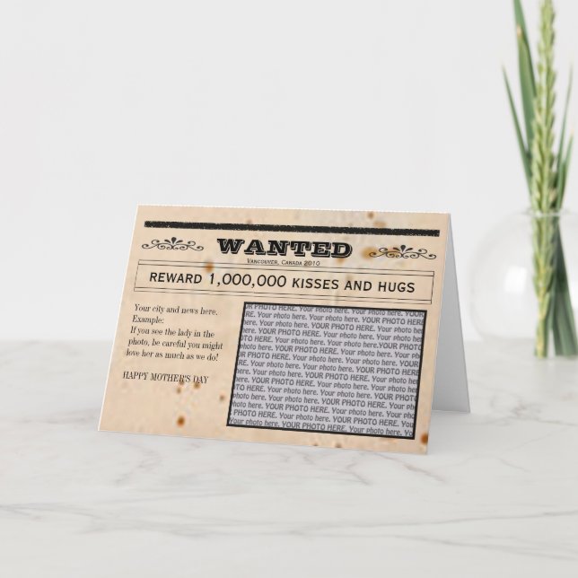 Wanted card frame (Front)