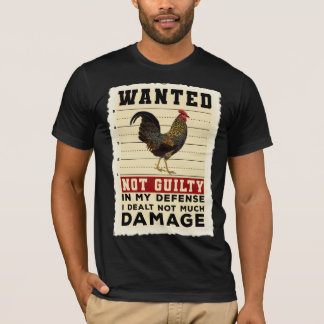 Wanted Chicken Poster T-Shirt