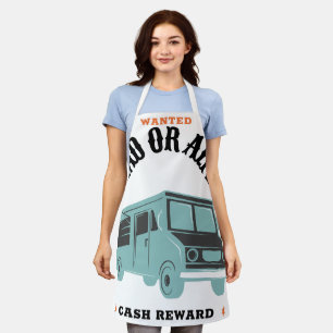 Wanted Dead or Alive cash reward Apron