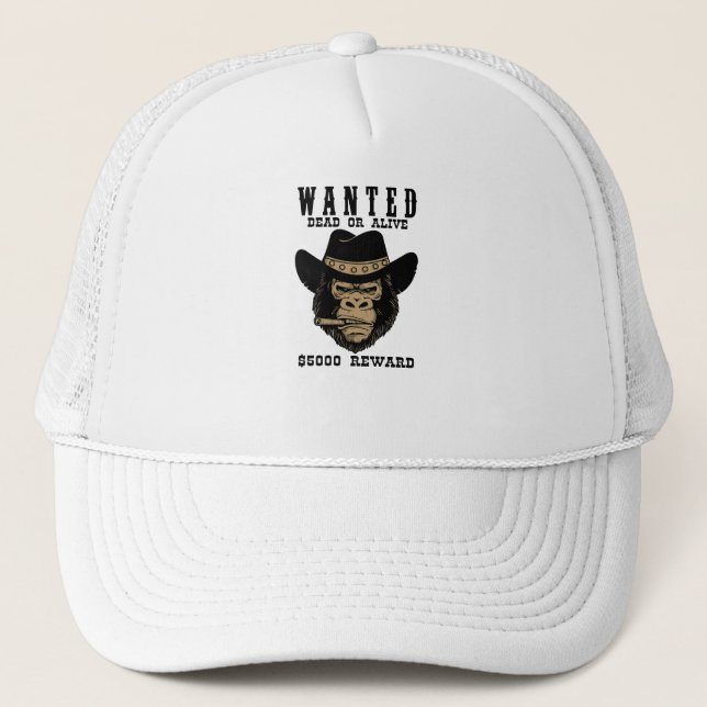 Wanted Dead or Alive Trucker Hat (Front)