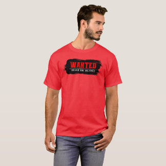 WANTED design t shirt