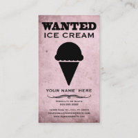 wanted : ice cream