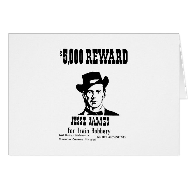 Wanted Jesse James (Front Horizontal)