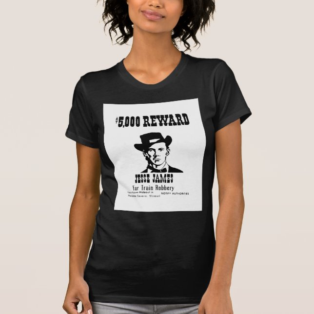 Wanted Jesse James T-Shirt (Front)