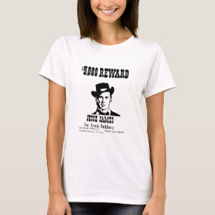 Wanted Jesse James T-Shirt