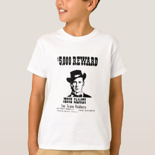 Wanted Jesse James T-Shirt