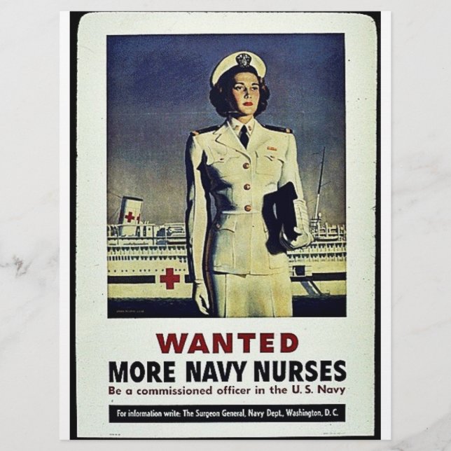 Wanted More Navy Nurses Flyer (Front)