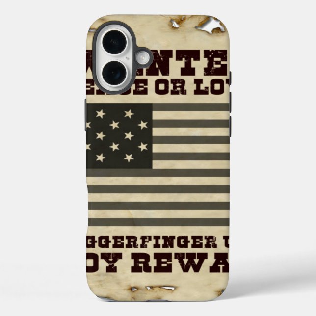 Wanted Peace Case-Mate iPhone Case (Back)