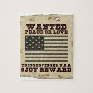 Wanted Peace Jigsaw Puzzle