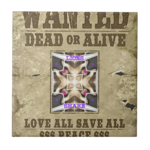 Wanted Peace, Love and Inspiration: Spread Harmony Ceramic Tile