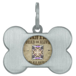 Wanted Peace, Love and Inspiration: Spread Harmony Pet Name Tag