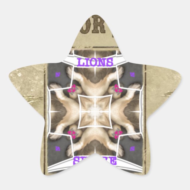 Wanted Peace, Love and Inspiration: Spread Harmony Star Sticker (Front)