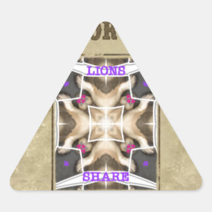Wanted Peace, Love and Inspiration: Spread Harmony Triangle Sticker