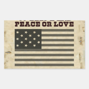 Wanted Peace Rectangular Sticker