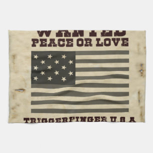 Wanted Peace Tea Towel