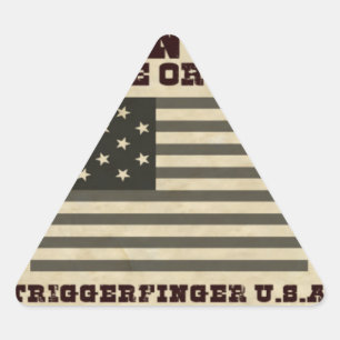 Wanted Peace Triangle Sticker