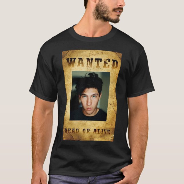 Wanted Poster Customisable  T-Shirt (Front)
