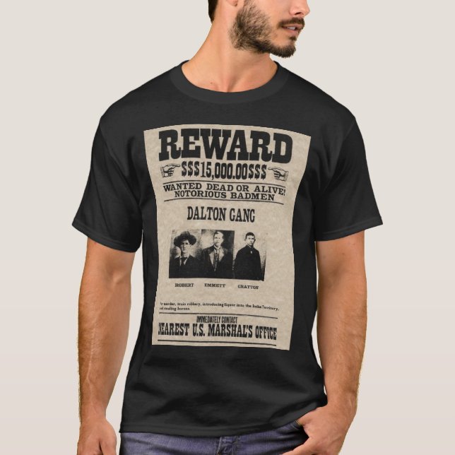 Wanted poster - Dalton gang T-Shirt (Front)