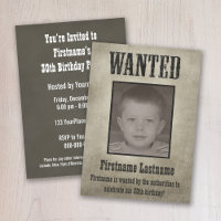 WANTED Poster Funny Birthday