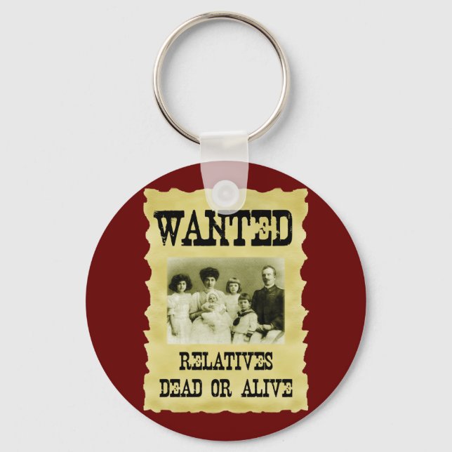 Wanted Poster Key Ring (Front)