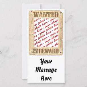 WANTED Poster Photo Frame