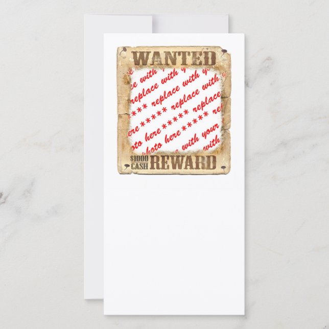 WANTED Poster Photo Frame (Front)