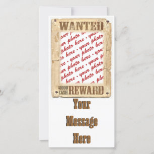 WANTED Poster Photo Frame