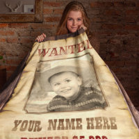 Wanted Poster | Vintage Wild West Photo Template F