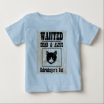 Wanted Schrodinger's Cat Baby T-Shirt<br><div class="desc"></div>