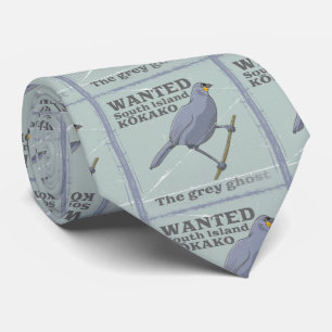 Wanted South Island Kokako Tie