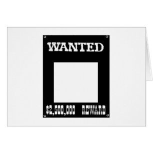 Wanted White The MUSEUM Zazzle Gifts